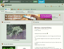 Tablet Screenshot of animebum.deviantart.com