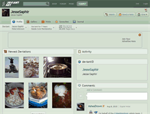 Tablet Screenshot of jessesaphir.deviantart.com