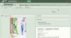 Desktop Screenshot of bottle-fairy-fans.deviantart.com