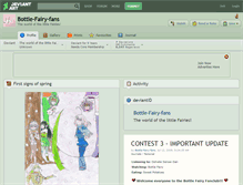 Tablet Screenshot of bottle-fairy-fans.deviantart.com