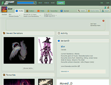 Tablet Screenshot of klvr.deviantart.com