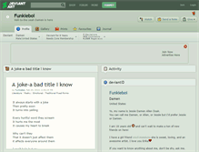 Tablet Screenshot of funkieboi.deviantart.com