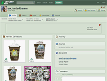 Tablet Screenshot of enchanteddreams.deviantart.com
