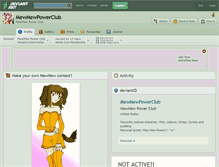 Tablet Screenshot of mewmewpowerclub.deviantart.com