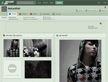 Tablet Screenshot of malcanthet.deviantart.com
