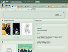 Tablet Screenshot of batoro.deviantart.com