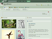 Tablet Screenshot of marcoromero.deviantart.com