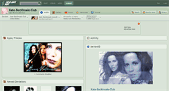 Desktop Screenshot of kate-beckinsale-club.deviantart.com