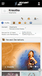 Mobile Screenshot of krasotka.deviantart.com