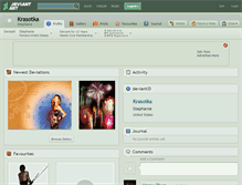 Tablet Screenshot of krasotka.deviantart.com