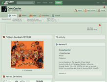 Tablet Screenshot of crosscarrier.deviantart.com