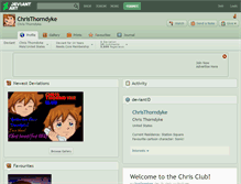 Tablet Screenshot of christhorndyke.deviantart.com