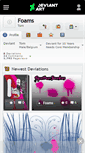 Mobile Screenshot of foams.deviantart.com