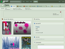 Tablet Screenshot of foams.deviantart.com