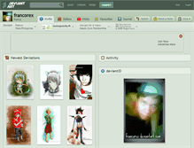 Tablet Screenshot of francorex.deviantart.com
