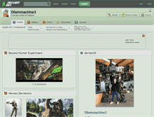 Tablet Screenshot of dilemmachine3.deviantart.com
