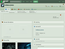 Tablet Screenshot of indiana-jones.deviantart.com