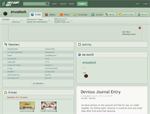 Tablet Screenshot of eruustock.deviantart.com