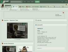 Tablet Screenshot of debauch.deviantart.com