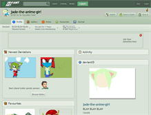 Tablet Screenshot of jade-the-anime-girl.deviantart.com