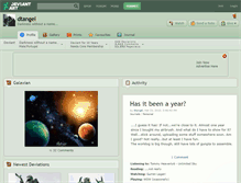 Tablet Screenshot of dtangel.deviantart.com