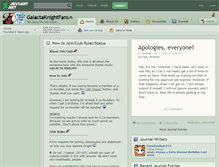 Tablet Screenshot of galactaknightfans.deviantart.com