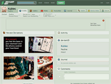 Tablet Screenshot of kubiec.deviantart.com