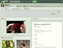Tablet Screenshot of mitra-m.deviantart.com