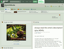 Tablet Screenshot of moonchildluiza.deviantart.com