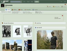 Tablet Screenshot of cybron666.deviantart.com