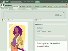 Tablet Screenshot of kattakom.deviantart.com