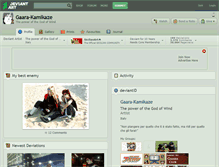 Tablet Screenshot of gaara-kamikaze.deviantart.com