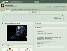 Tablet Screenshot of campblood.deviantart.com