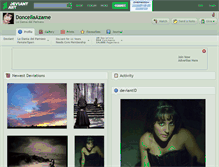 Tablet Screenshot of doncellaazame.deviantart.com