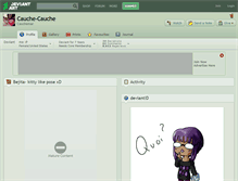 Tablet Screenshot of cauche-cauche.deviantart.com