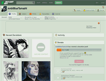 Tablet Screenshot of ambibluetamashi.deviantart.com