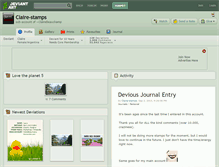 Tablet Screenshot of claire-stamps.deviantart.com