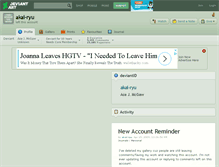 Tablet Screenshot of akai-ryu.deviantart.com