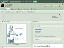 Tablet Screenshot of melissakitty.deviantart.com