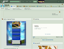 Tablet Screenshot of lobo46.deviantart.com