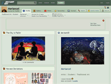 Tablet Screenshot of meriancel.deviantart.com