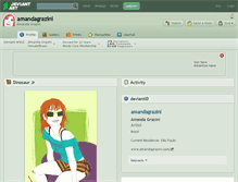 Tablet Screenshot of amandagrazini.deviantart.com