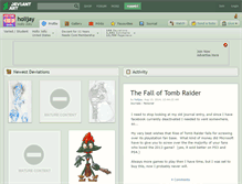 Tablet Screenshot of holijay.deviantart.com