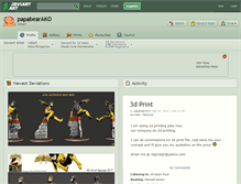 Tablet Screenshot of papabearako.deviantart.com