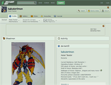 Tablet Screenshot of kabuterimon.deviantart.com