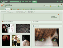 Tablet Screenshot of lucyextasy.deviantart.com