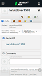 Mobile Screenshot of narutolover1598.deviantart.com