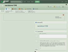 Tablet Screenshot of narutolover1598.deviantart.com