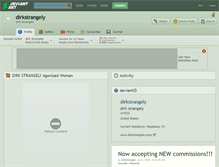 Tablet Screenshot of dirkstrangely.deviantart.com