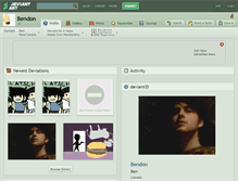 Tablet Screenshot of bendon.deviantart.com